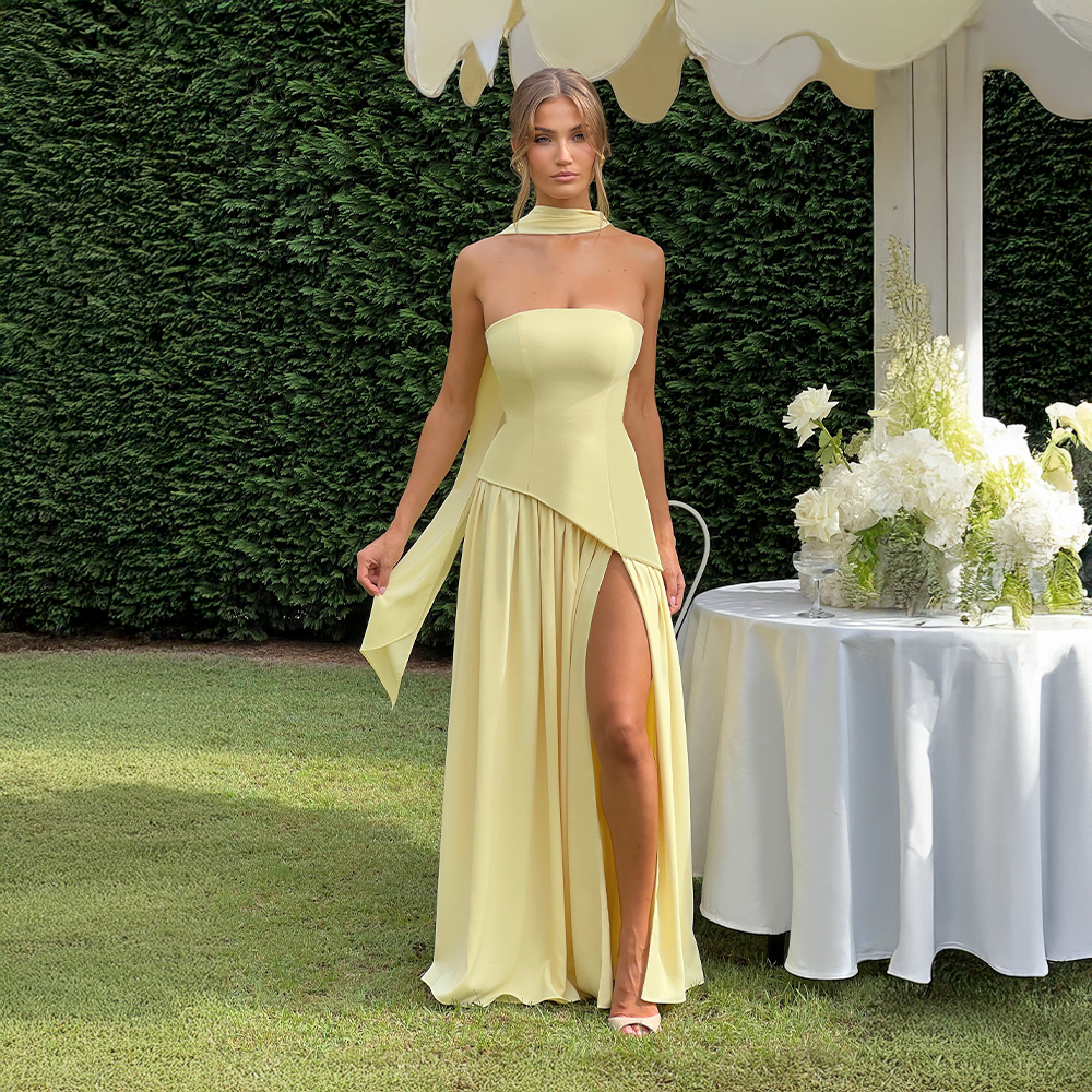 Aurelia Split Gown