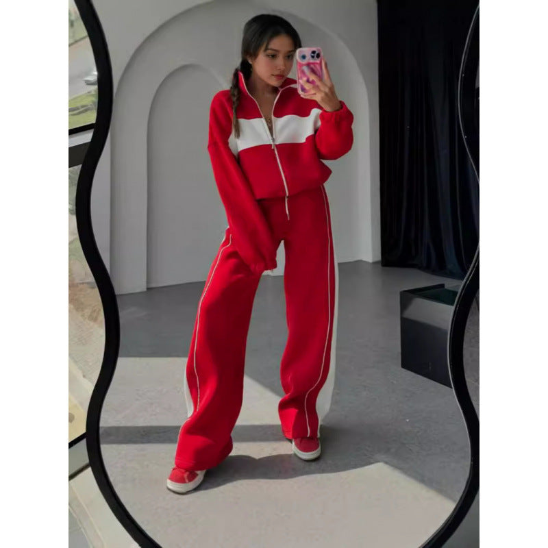 Andrea Frederich | Tweedelige Set met Contrasterende Kleuren & Moderne Flair