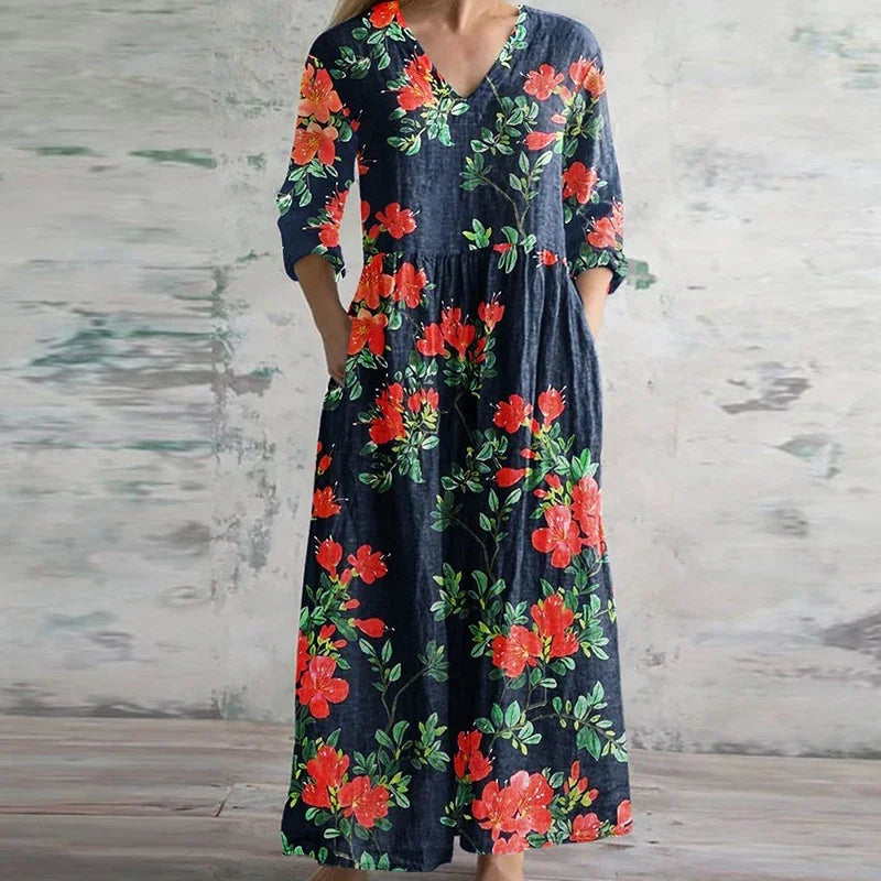 Luna - Timeless Retro Maxi Dress