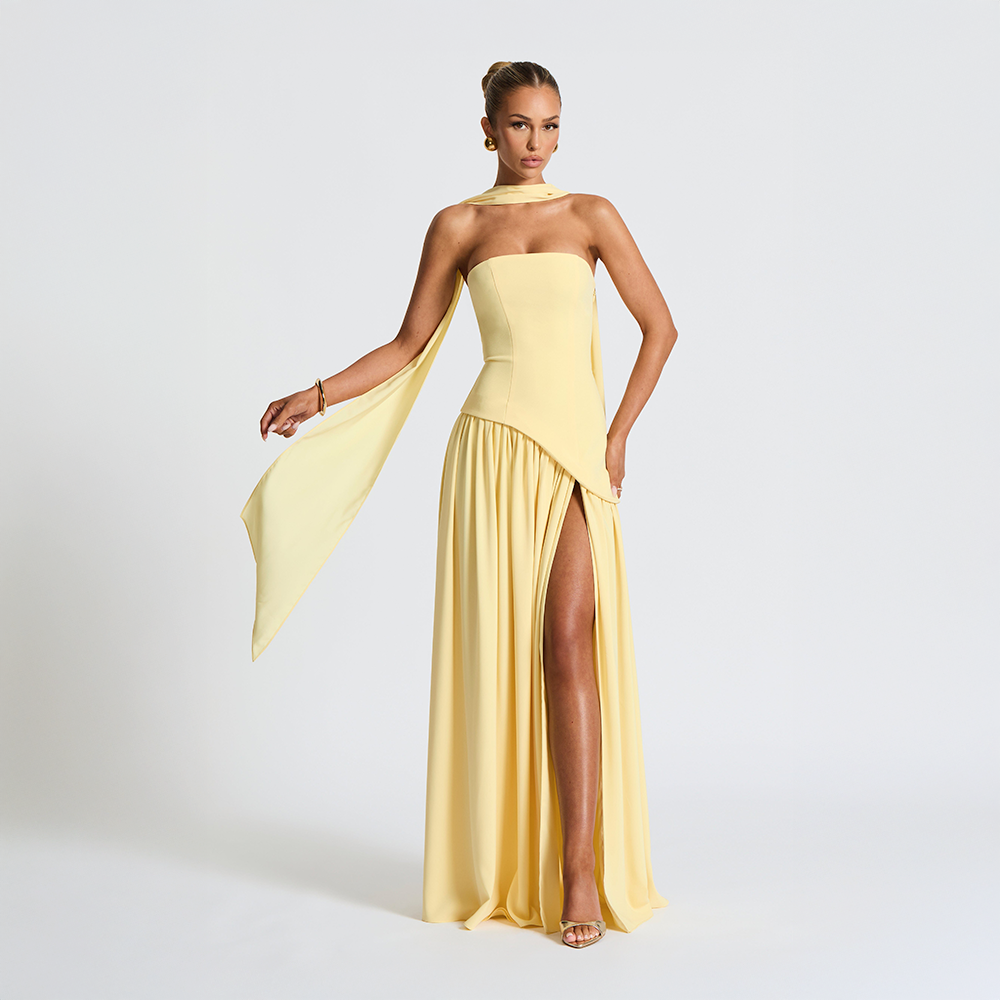 Aurelia Split Gown