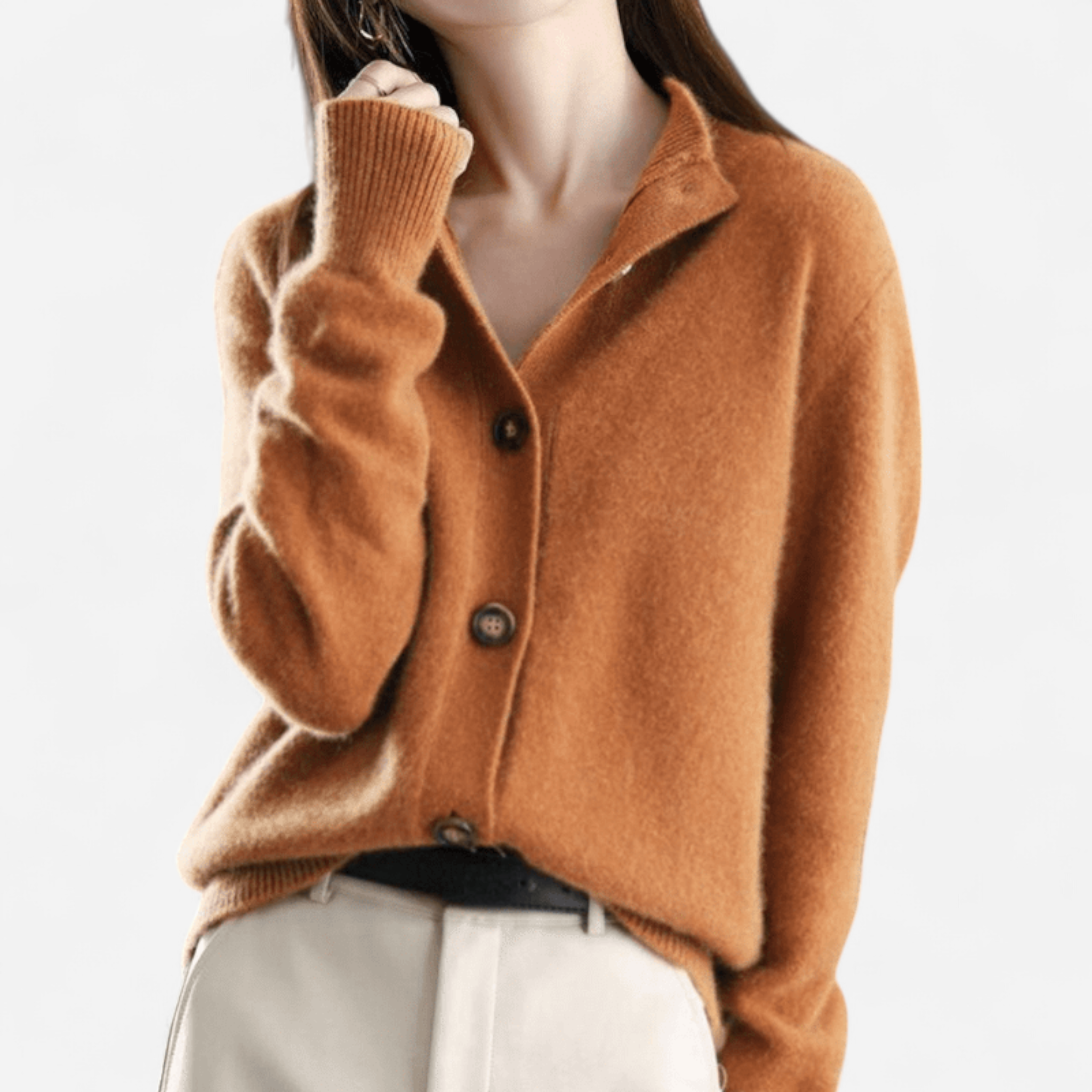 Cashmere knit cardigan