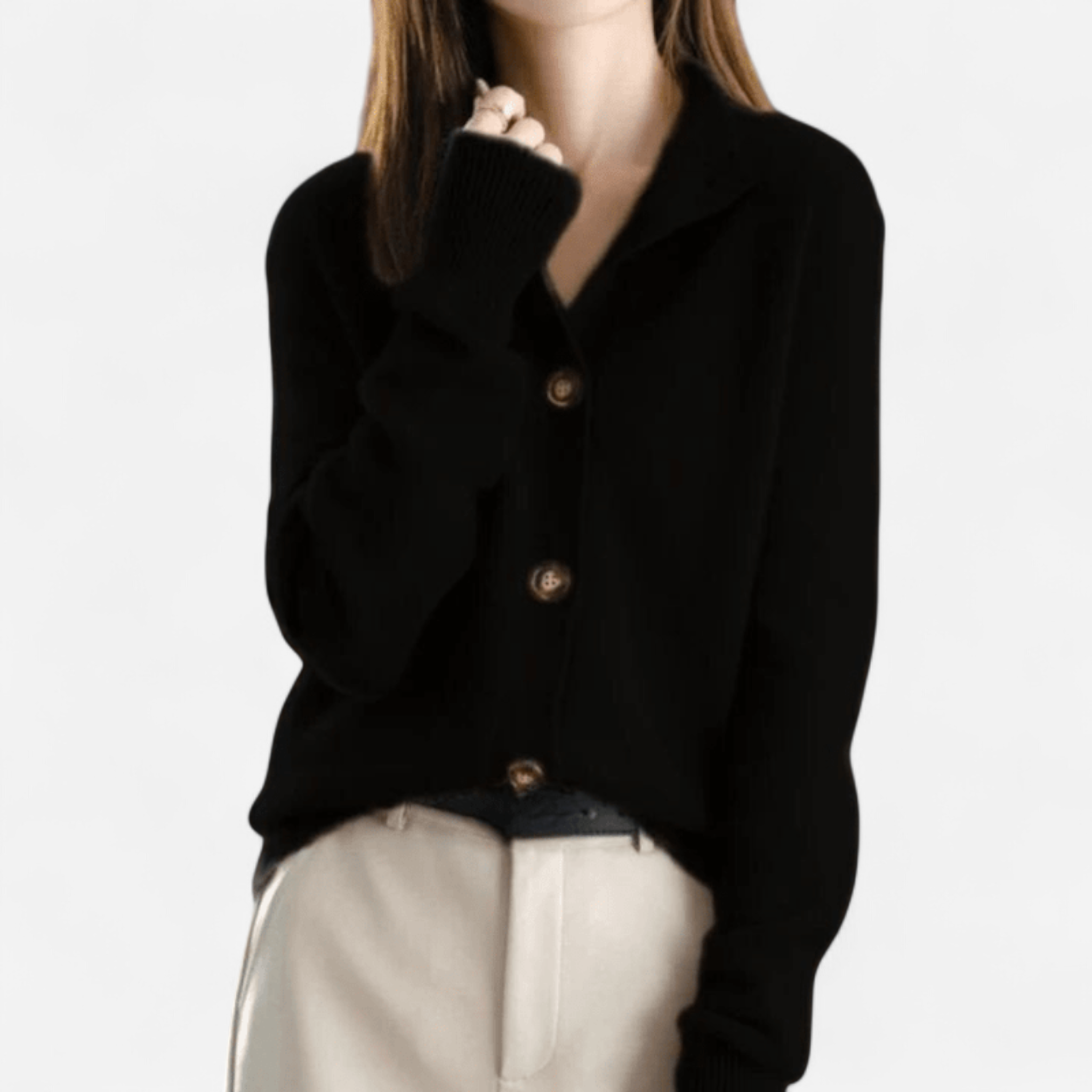 Cashmere knit cardigan