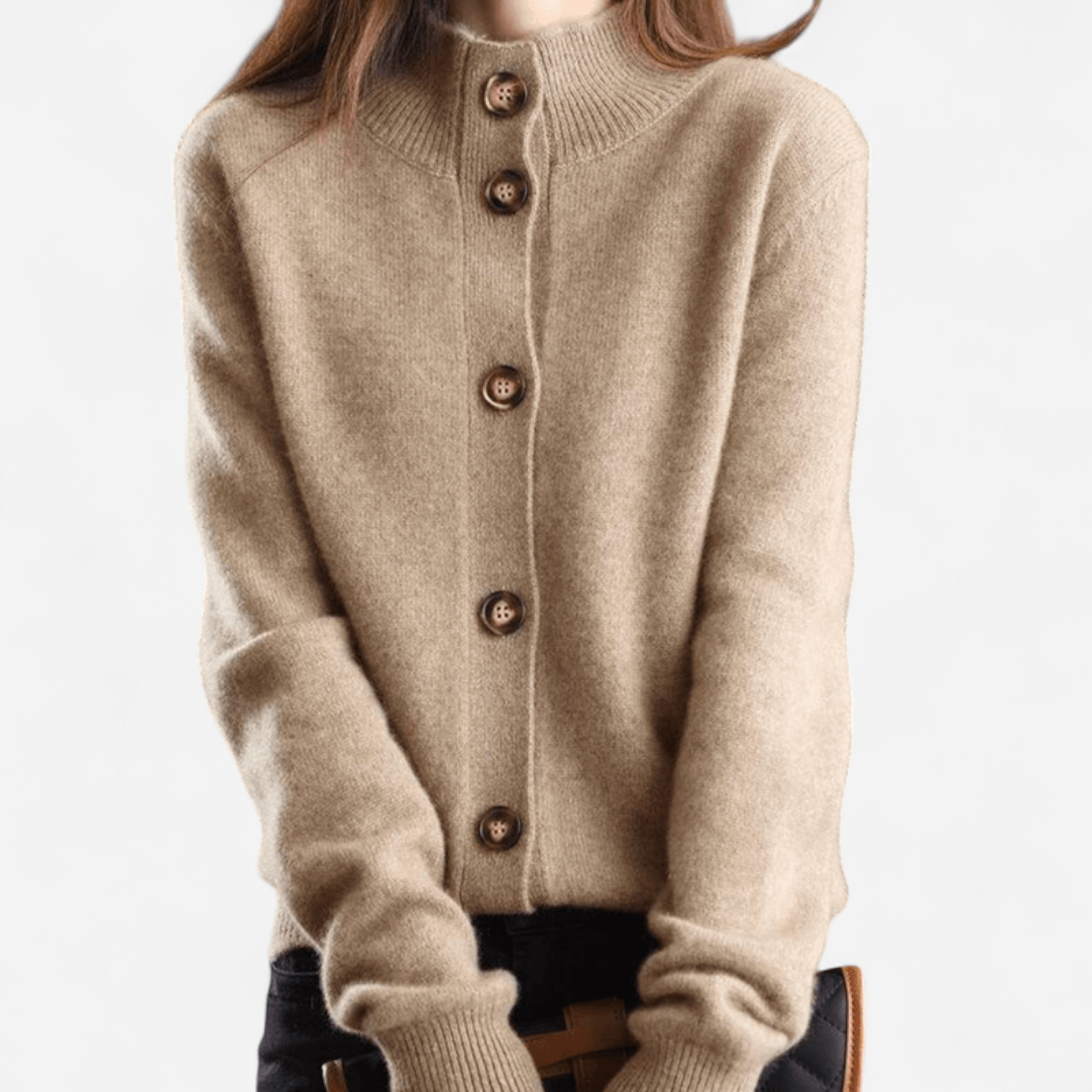 Cashmere knit cardigan