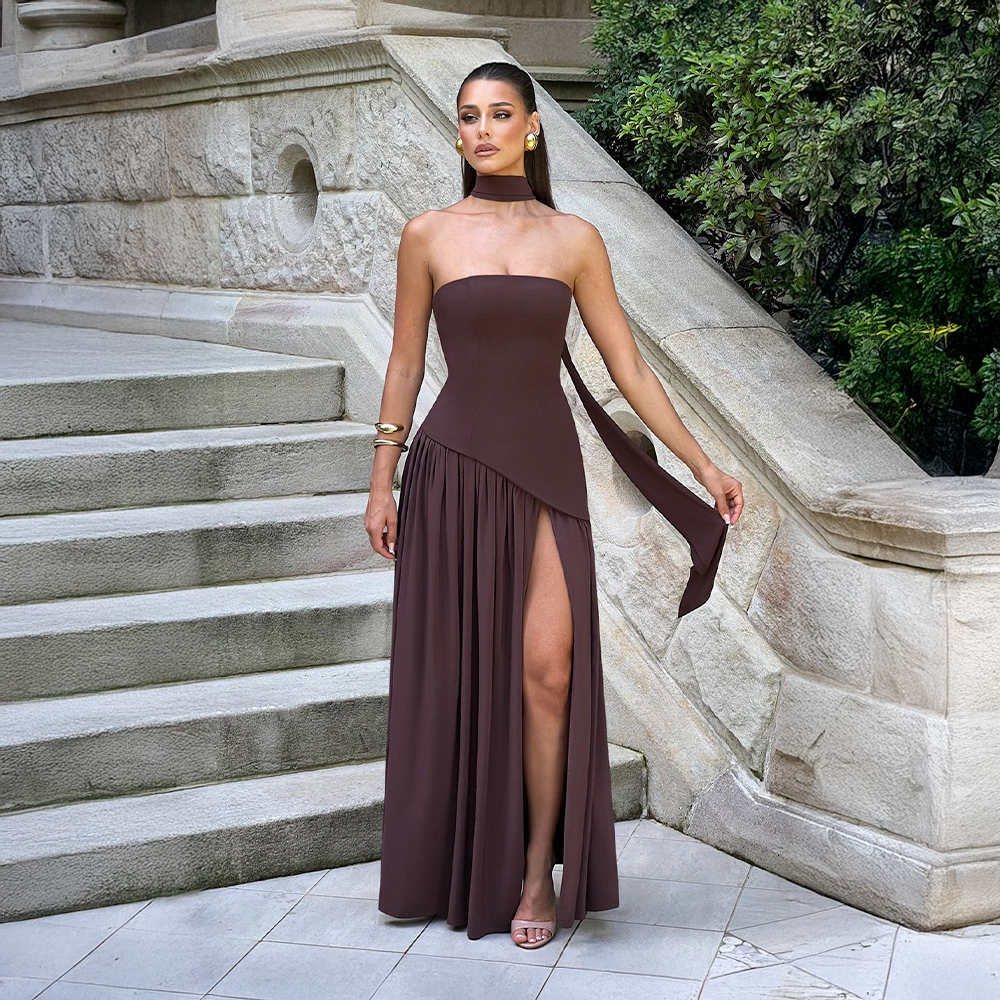 Aurelia Split Gown